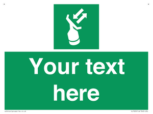 Custom sign safe condition Search and rescue transponder